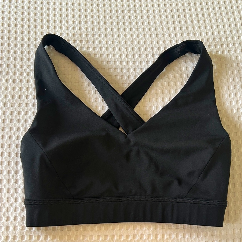 lululemon athletica Black Cross-Back Sports Bra